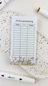 Status finansowy jednostronny kwiaty